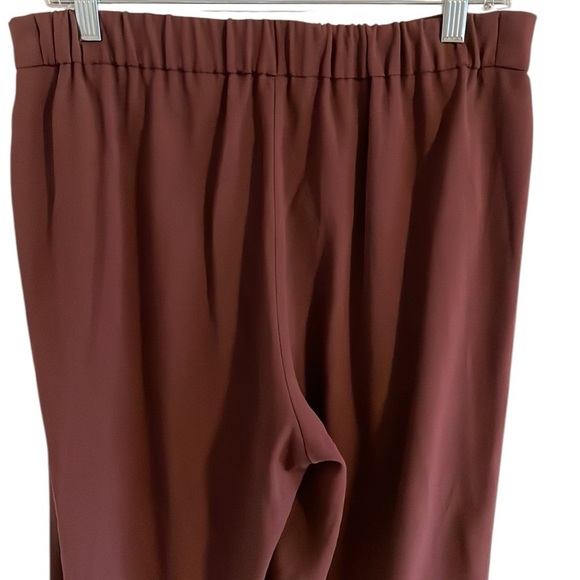 Babaton Aritzia Cropped Conan Pants Women’s Size 10 High Rise Pull On‎ Brown - Picture 6 of 9